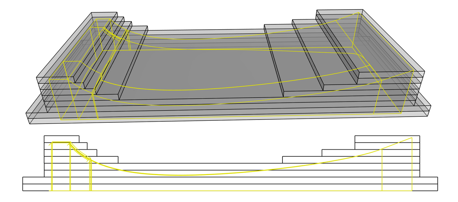 layout for gluing MDF blank