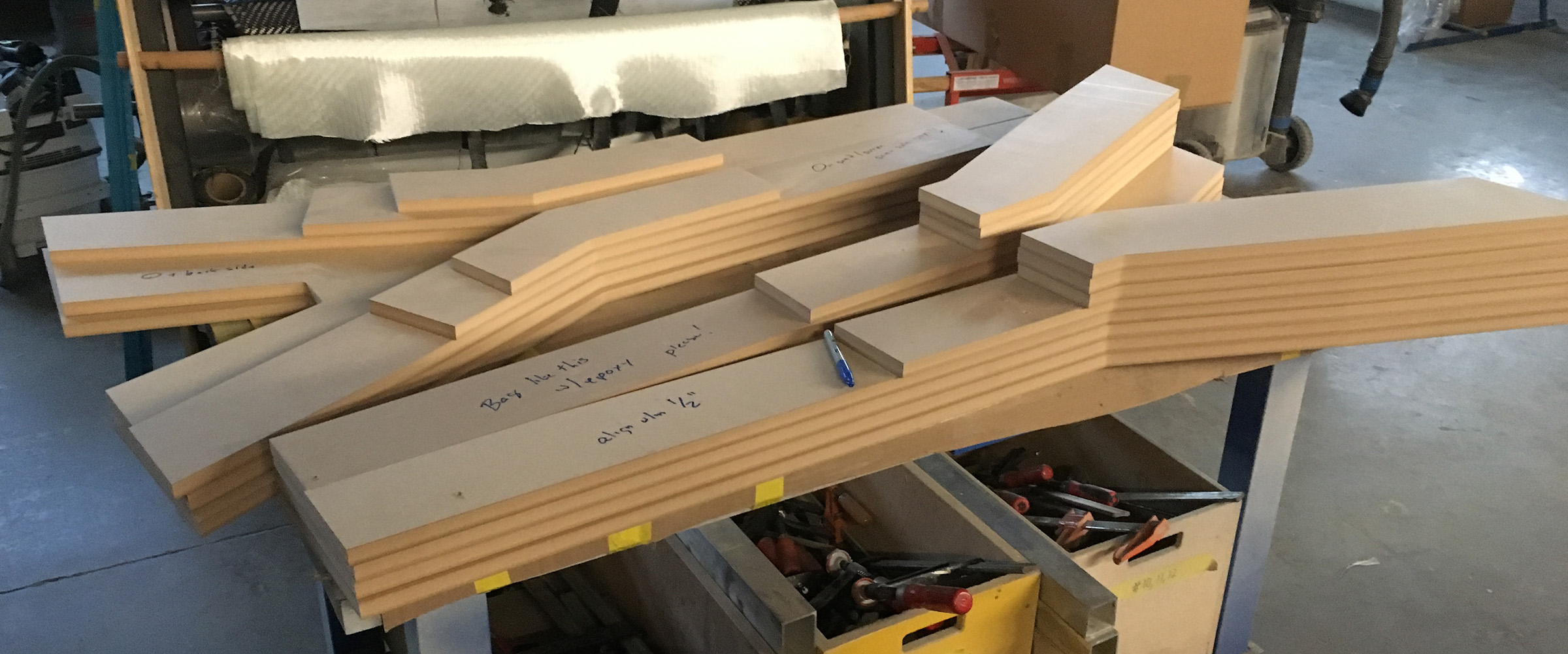 MDF for a bowsprit mold