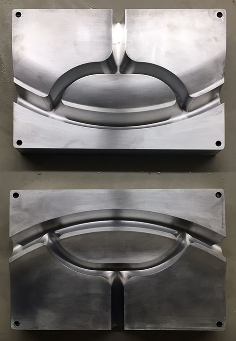 aluminum mold for prepreg carbon parts